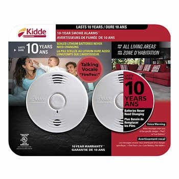 Kidde 10-Year Battery Worry-Free Talking Smoke Alarm 1365410