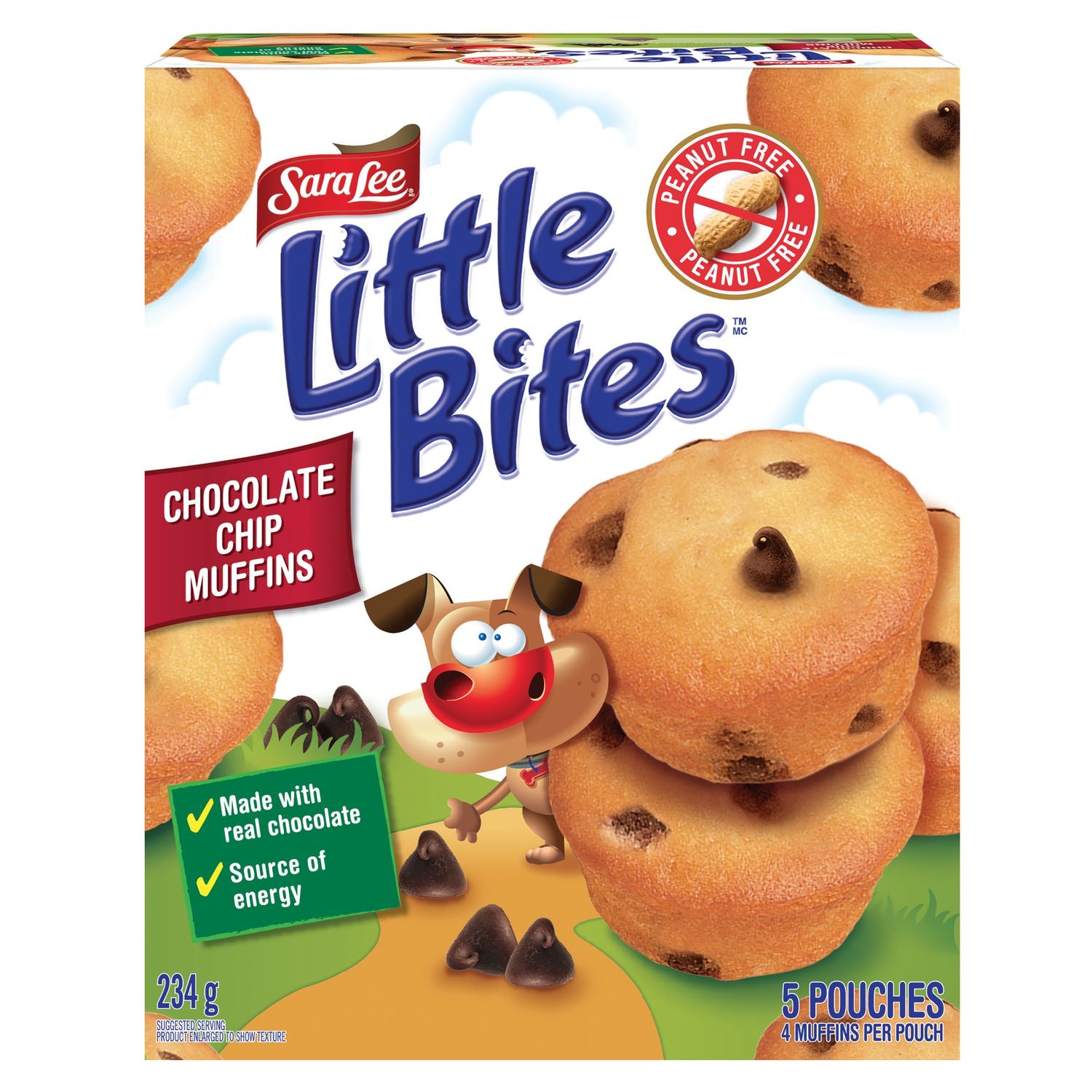 Sara Lee® Little Bites™ Chocolate Chip Muffins, 20 Pouches, 936 g