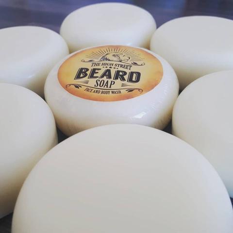 The High Street Beard Soap Face and Body Wash - Spicy Bay & Orange Scent