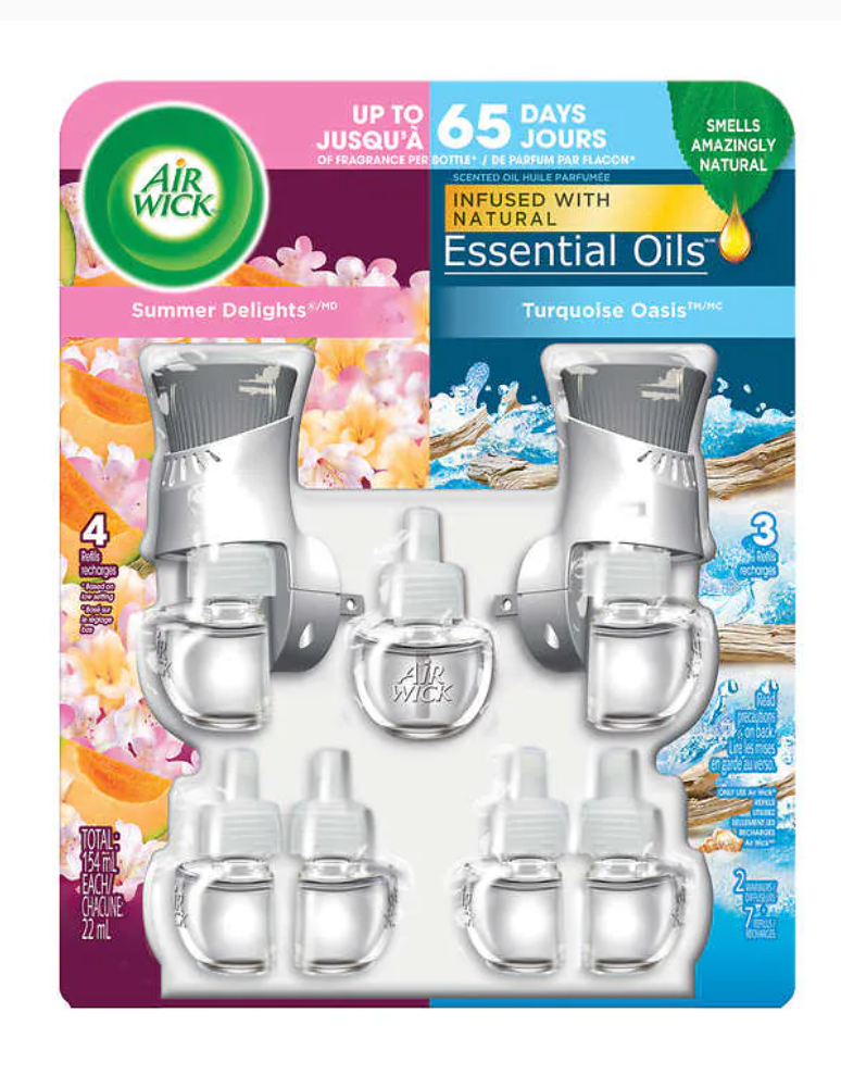 Air Wick Scented Oil Plug-in Summer Delights and Turquoise Oasis